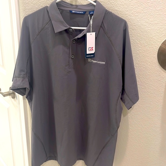 Cutter & Buck Shirts Cutter Buck Grey Mens Golf Polo Shirt Poshmark